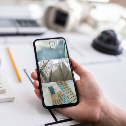 Mansfield security camera feed on cell phone